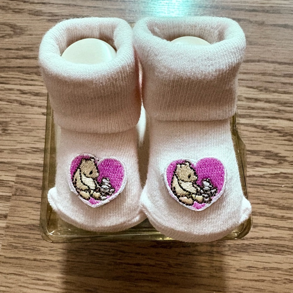 Vintage classic Winnie the Pooh Booties - New